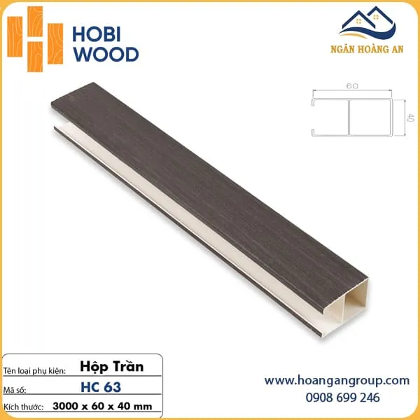 Trần Nan U Nhựa Giả Gỗ Hobi Wood 40x60